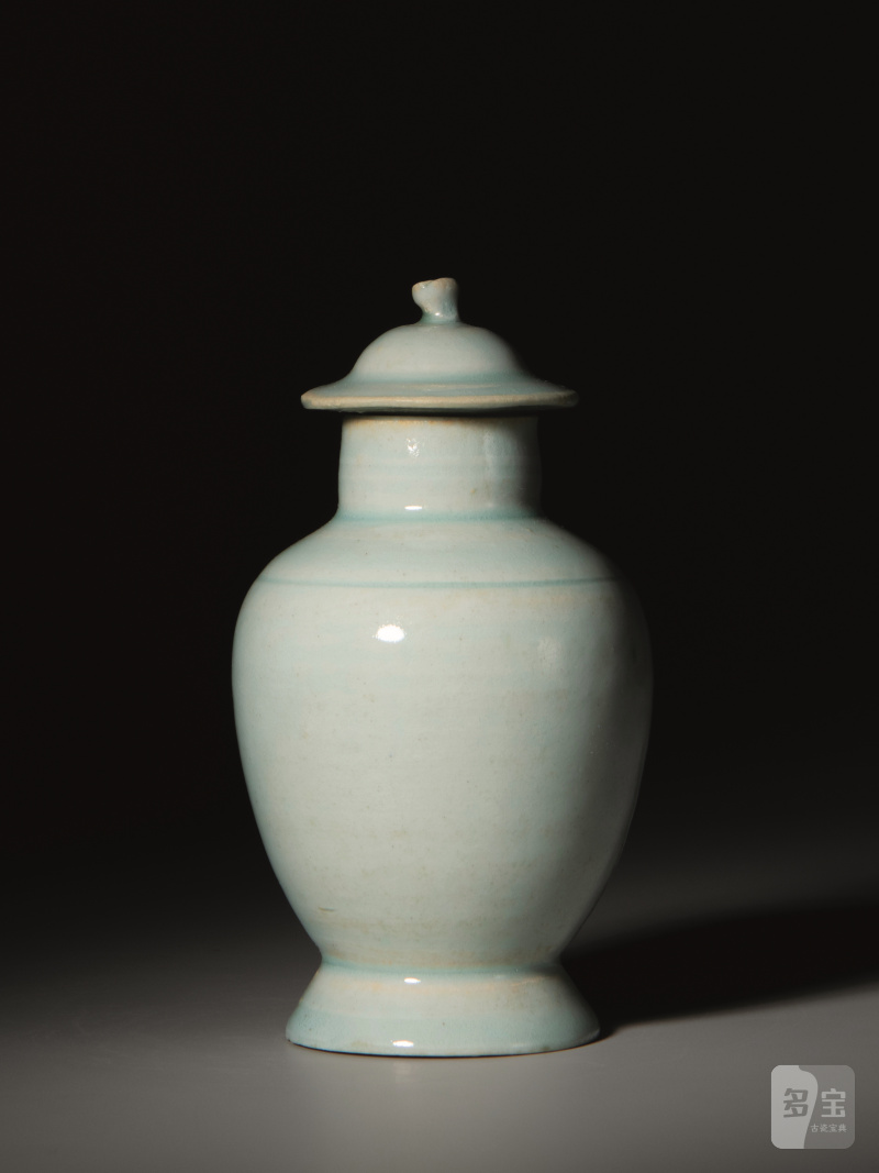 明 湖田窑莲子罐